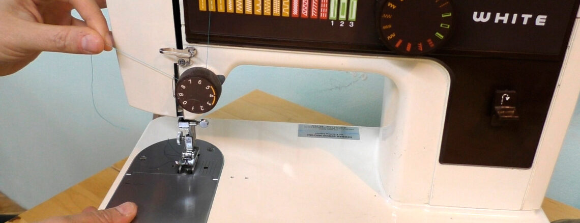 How to thread white sewing machine 